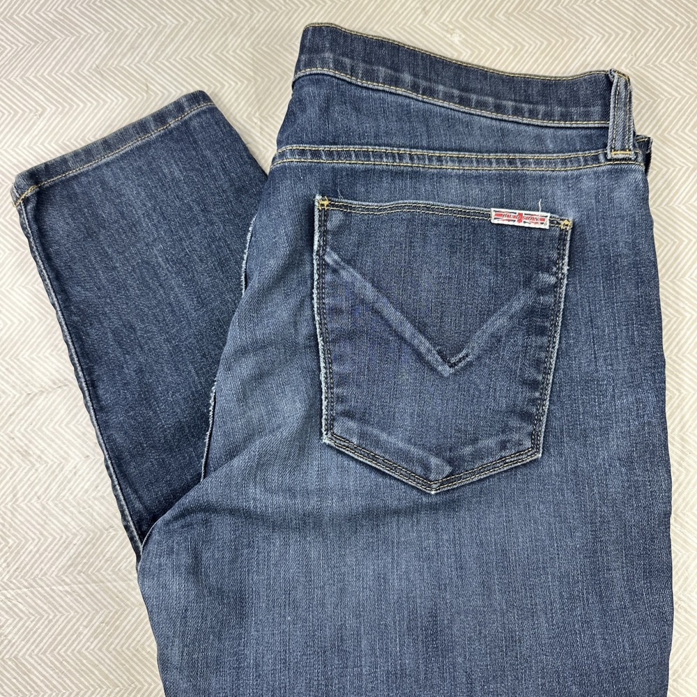 Hudson Jeans Women's 31‎ Krista Super Skinny Crop Denim Jeans Mid Rise Stretch